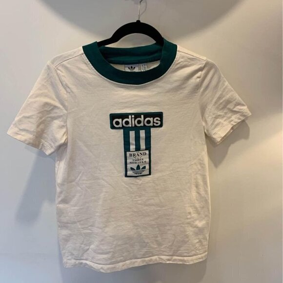 *adidas woman’s 3 stripes t-shirt. Size small. New condition. Old school … - Picture 2 of 9